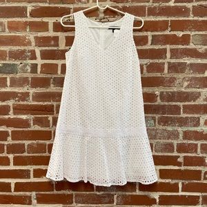 Banana Republic white, eyelet dress. EUC.